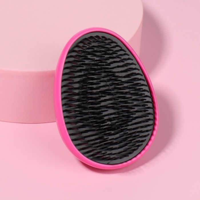 Расчёска массажная, 7 &times; 9 см, PVC коробка, цвет МИКС