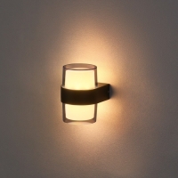 Светильник фасадный &laquo;Гранд двойной&raquo;, FSD-081, 10 Вт, 3000К, IP65, 220 В, металл, черный