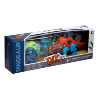 Конструктор винтовой &laquo;Мир динозавров&raquo;, набор 2 штуки, 2 отвёртки 4 карточки, 50 деталей