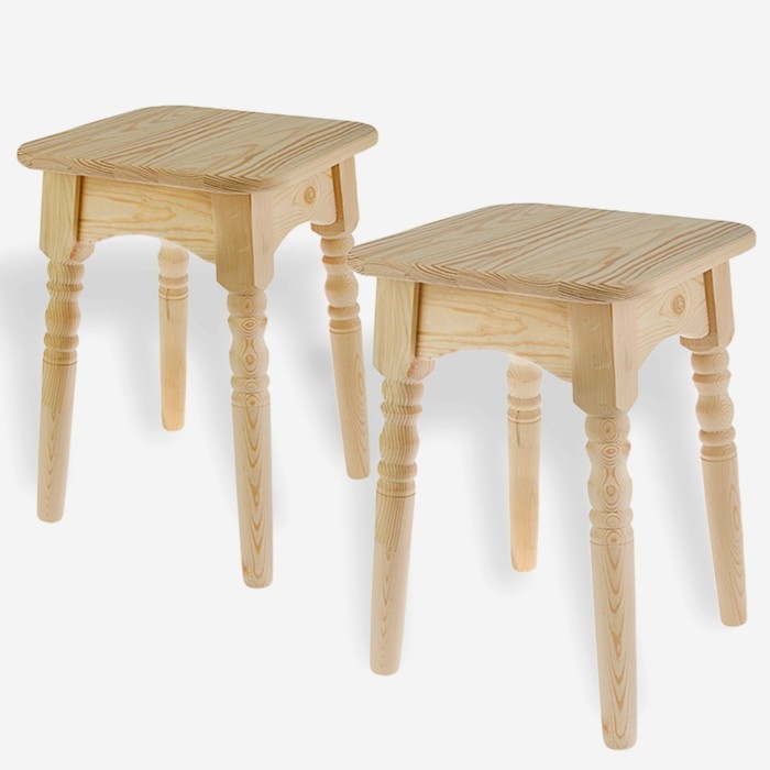 Набор табуретов (2 шт) Набор табуретов (2 шт) "Классика", 30×30×45см, из сосны