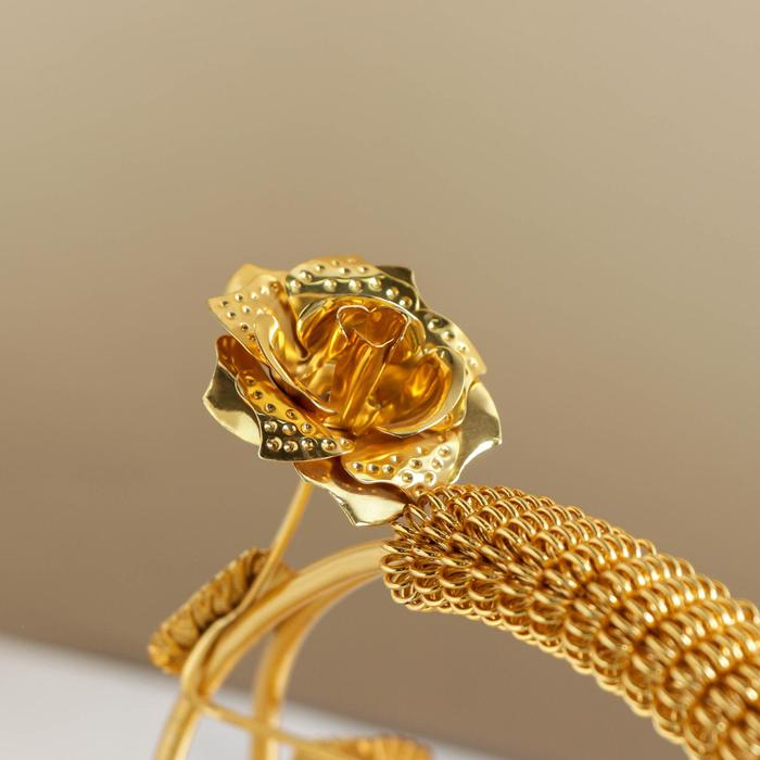 Фруктовница металлическая &laquo;Мирьем&raquo;, 20&times;19,5&times;17 см, цвет золотистый