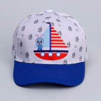 Кепка детская для мальчика Adventure, цвет белый, р-р 52-54 Кепка детская для мальчика Adventure, цвет белый, р-р 52-54