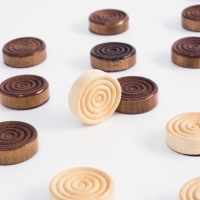 Шашки игра настольная деревянные, d=2.3 см