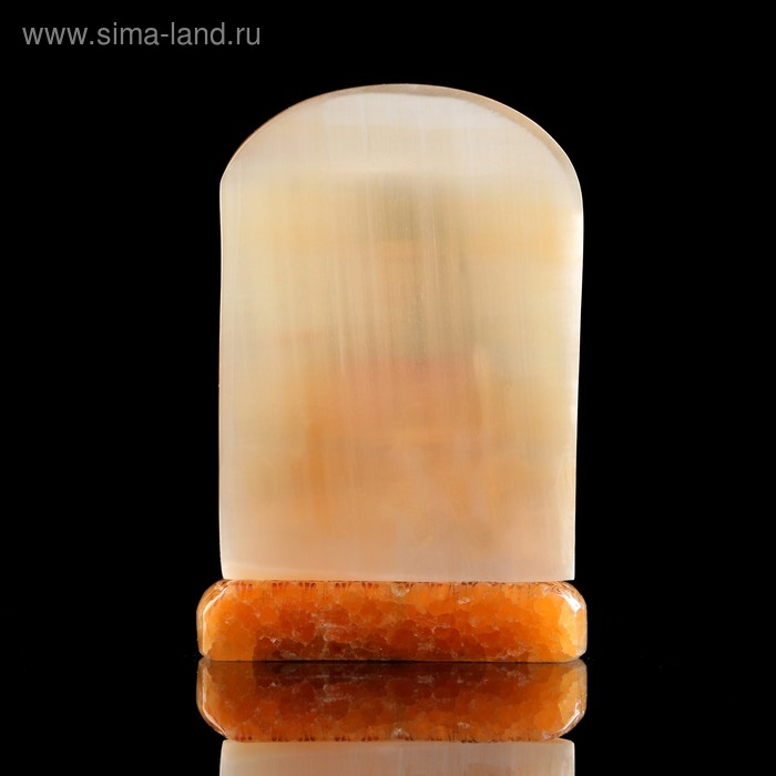 Икона &laquo;Святой Лука&raquo;, с подсвечником, селенит