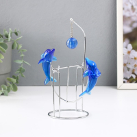 Маятник "Дельфины" друг напротив друга с шариком 9 х 15 х 19,5 см