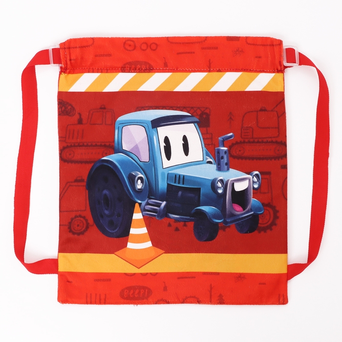 Сумка детская «Синий трактор», 35 × 30 см, цвет красный Сумка детская «Синий трактор», 35 × 30 см, цвет красный