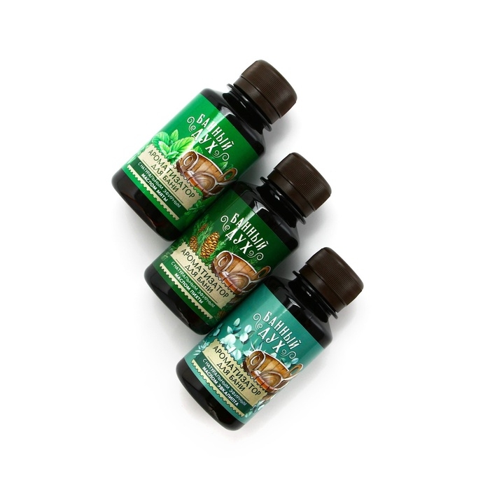 Подарочный набор БАННЫЙ ДУХ &laquo;Крепкого здоровья&raquo;, ароматизатор для бани, 3х100 мл, Новый Год