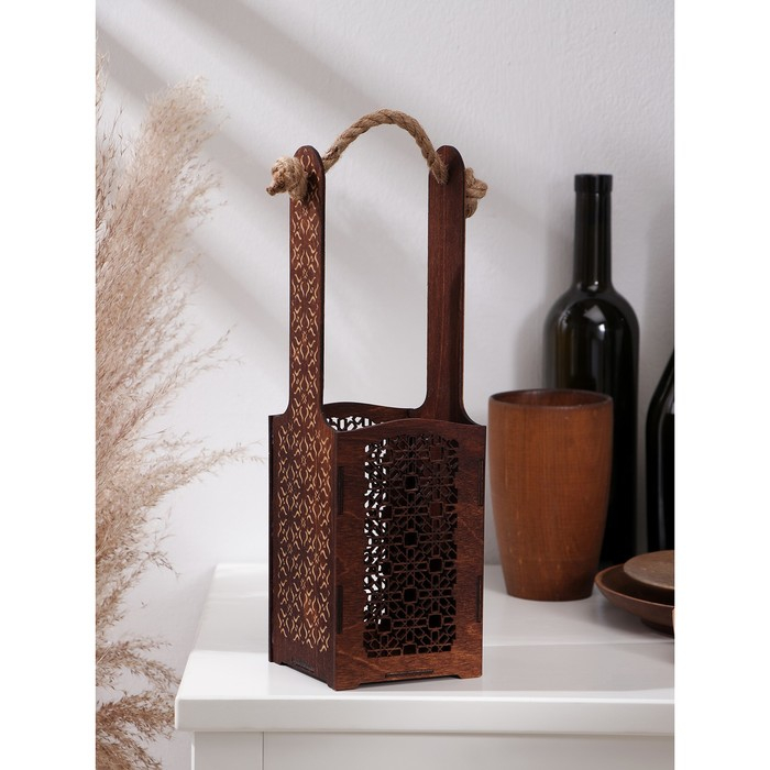 Ящик для вина Adelica «Венето», 34×10,5×10,2 см, цвет тёмный шоколад Ящик для вина Adelica «Венето», 34×10,5×10,2 см, цвет тёмный шоколад