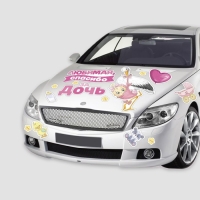 Набор магнитов на авто «Спасибо за дочь», на выписку, 42 см х 29,7 см Набор магнитов на авто «Спасибо за дочь», на выписку, 42 см х 29,7 см