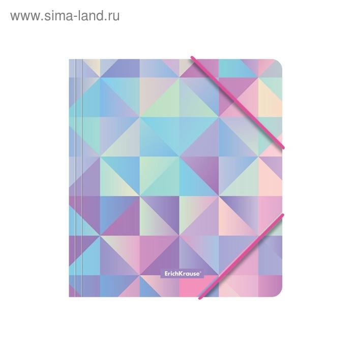 Папка на резинке A5+, 550 мкм, ErichKrause Magic Rhombs, корешок 5 мм, с рисунком Папка на резинке A5+, 550 мкм, ErichKrause Magic Rhombs, корешок 5 мм, с рисунком