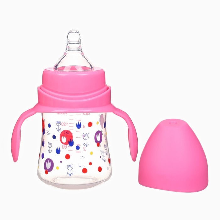 Бутылочка для кормления &Oslash;50мм ШГ, +0мес., 150мл, цвет розовый