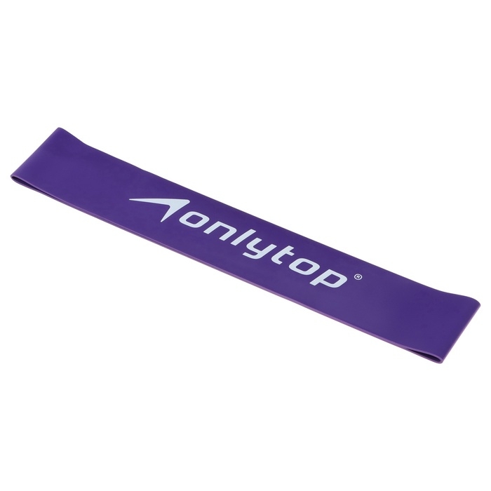 Фитнес-резинка ONLITOP, 30х5х0,15 см, нагрузка 30 кг, цвет фиолетовый Фитнес-резинка ONLITOP, 30х5х0,15 см, нагрузка 30 кг, цвет фиолетовый