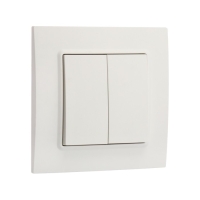 Выключатель TOT Elegant, 10 А, 2 кл., скрытый, белый