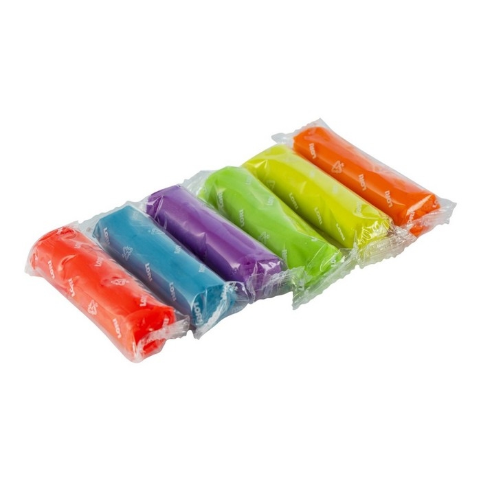 Тесто для лепки &laquo;Пластишка&raquo;, неоновое, 6 цв. по 30 гр