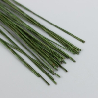 Проволока творчества "Fiorico" 0.3 мм, 30 шт, 40 см, в бумажной оплётке, зелёный Проволока творчества "Fiorico" 0.3 мм, 30 шт, 40 см, в бумажной оплётке, зелёный