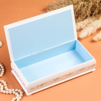 Шкатулка &laquo;Пионы&raquo;, белая, 11&times;22 см, лаковая миниатюра