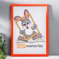 Фоторамка для фото 21&times;30 см Keep memories, Gabriella, пластик, оранжевая