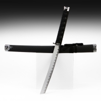 Сувенирное оружие &laquo;Катана&raquo;, без подставки, чёрные ножны под змеиную кожу, матовый  70 см