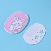 Зеркало складное &laquo;Зайка&raquo;, с расчёской, 6,5 &times; 9,5 см