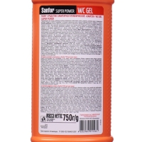 Средство чистящее для унитаза Sanfor WC gel super power, 750 мл