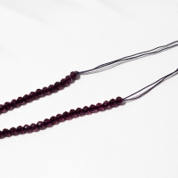 Бусины на нити шар №2 гранёный «Шпинель», цвет фиолетовый, 38 см Бусины на нити шар №2 гранёный «Шпинель», цвет фиолетовый, 38 см