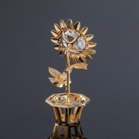 Сувенир &laquo;Цветочек", с кристаллами