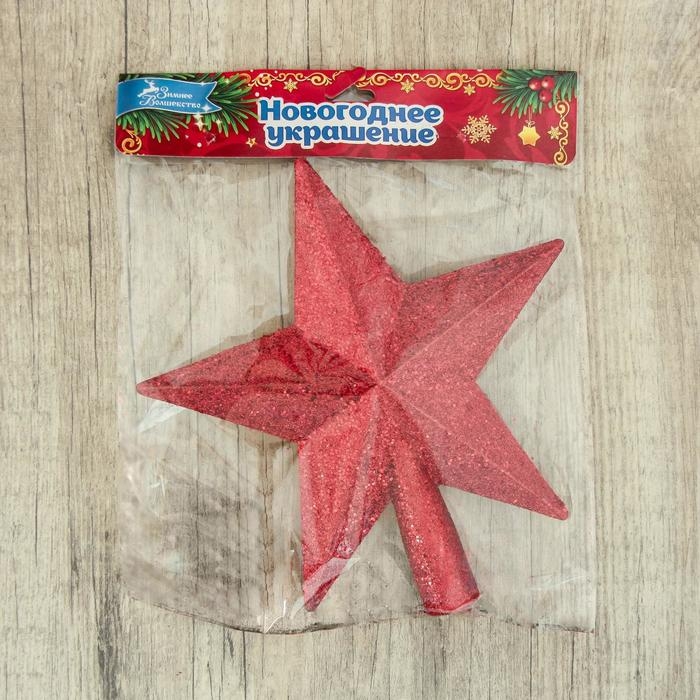 Наконечник Наконечник "Звезда" блеск 18,5x20 см, красный