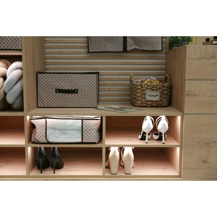 Кофр для хранения вещей Доляна &laquo;Браун&raquo;, 45&times;30&times;20 см, цвет коричневый