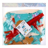 Шар фольгированный 15" &laquo;Оленёнок&raquo;, бирюзовый, на палочке