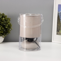 Настольная лампа "Ассенса" Е14 40вт серый 13х13х22 см