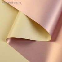 Пленка матовая для цветов, двухсторонняя,"Зефир", ванильный, бронзовый, 57 см х 5 м Пленка матовая для цветов, двухсторонняя,"Зефир", ванильный, бронзовый, 57 см х 5 м