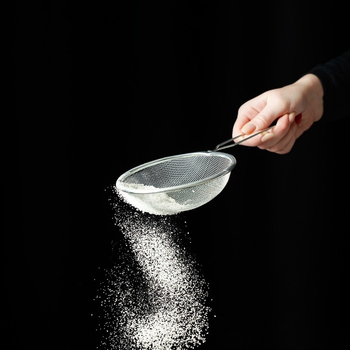 Сито для просеивания Доляна «Краски», d=12 см, цвет серебристый Сито для просеивания Доляна «Краски», d=12 см, цвет серебристый