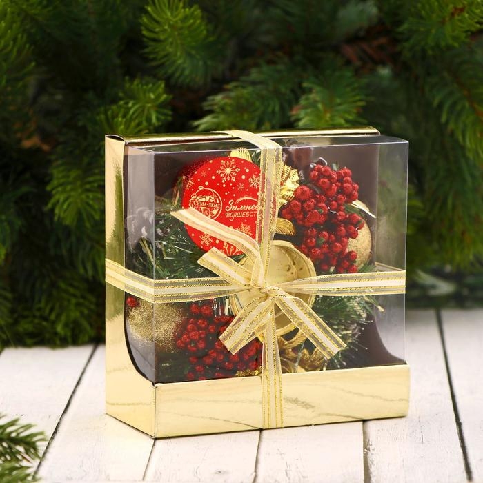 Подсвечник на одну свечу "Грациозо" с ягодками, 13 см отв d-4 см