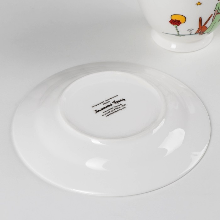 Чайная пара фарфоровая «Маленький принц», 440 мл, блюдце d=16 см Чайная пара фарфоровая «Маленький принц», 440 мл, блюдце d=16 см