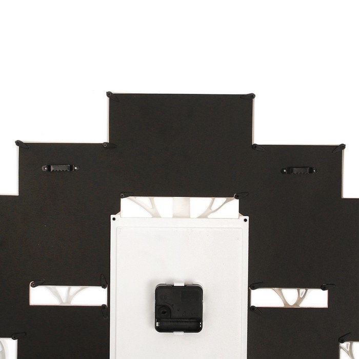 Часы настенные интерьерные, фоторамка - коллаж Часы настенные интерьерные, фоторамка - коллаж "Семейное дерево", бесшумные, 82 х 58 см