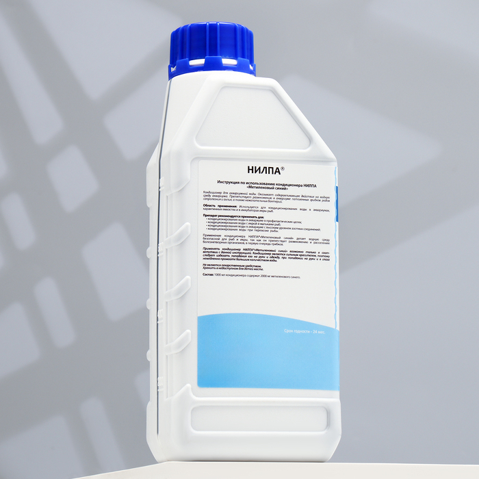 Кондиционер "Метиленовый синий" против грибков, бактерий, ихтиофтириоза, 1 л