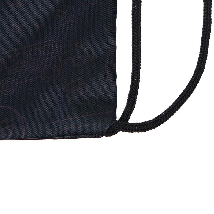 Мешок для обуви 420 х 340 мм, Calligrata МСО-5С, (мягкий полиэстер, плотность 210D), "Школа"