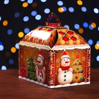 Подарочная коробка "Пряничный" 18,5 x 12,5 x 19 см.