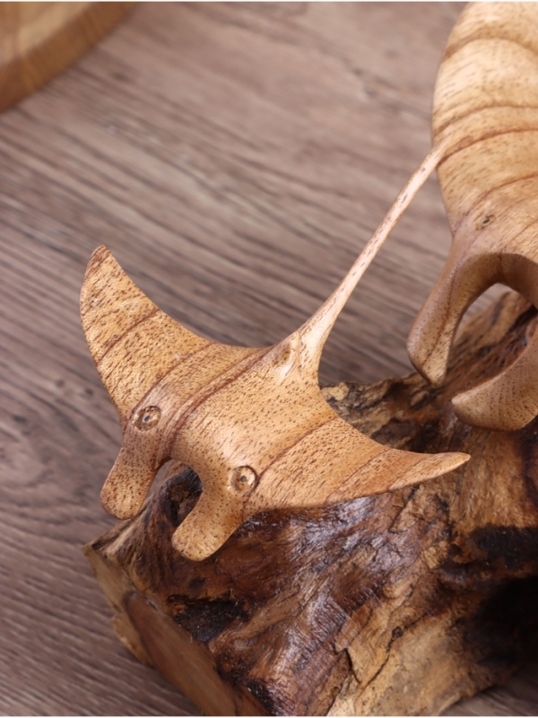 Сувенир "Скаты" дерево Джати и Камал, 20х12х8 см