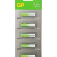 Батарейка алкалиновая GP Super, AAA, LR03-5BL, 1.5В, отрывной блистер, 5 шт.