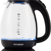 Чайник HYK-G3804 1.7л. 2200Вт черный (стекло)