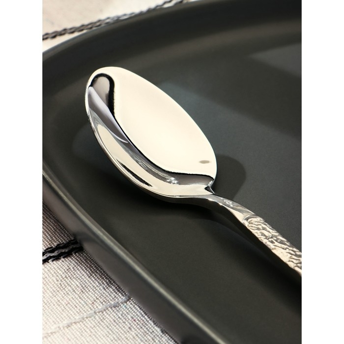 Ложка десертная из нержавеющей стали Magistro &laquo;Олин&raquo;, длина 16 см, цвет серебряный