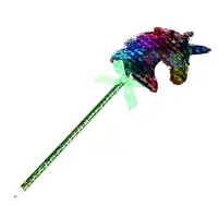 Ручка &laquo;Единорог&raquo;, с пайетками, синие чернила, МИКС