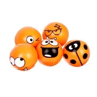 Мяч каучуковый &laquo;Смайлики&raquo;, 2,7 см, цвета МИКС