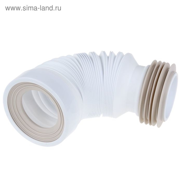 Гофра для унитаза Aquant, L=250-500 мм, с гребенкой Гофра для унитаза Aquant, L=250-500 мм, с гребенкой