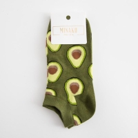 Носки укороченные MINAKU &laquo;Авокадо&raquo;, размер 36-41 (23-27 см)