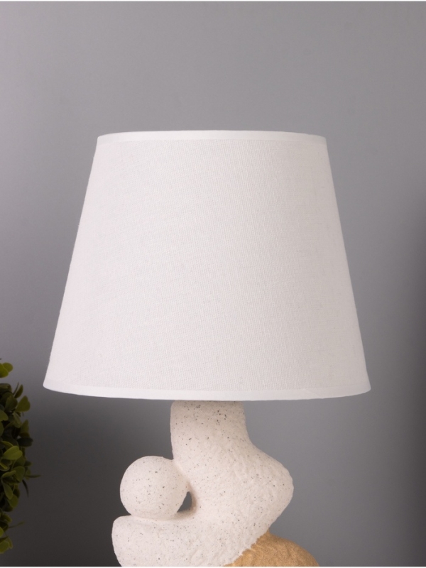 Лампа настольная "Гряда" 1х40Вт Е27 бежевый/белый 20х20х32см
