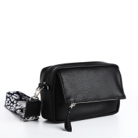 Сумка женская через плечо TEXTURA, маленький размер, цвет чёрный Сумка женская через плечо TEXTURA, маленький размер, цвет чёрный