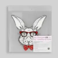 Термотрансфер &laquo;Заяц&raquo;, 17 &times; 17,5 см, цена за 1 штуку