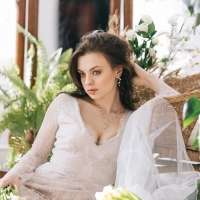 Набор 2 предмета: серьги, колье &laquo;Изумление&raquo; цветение, цвет белый в золоте, 42 см